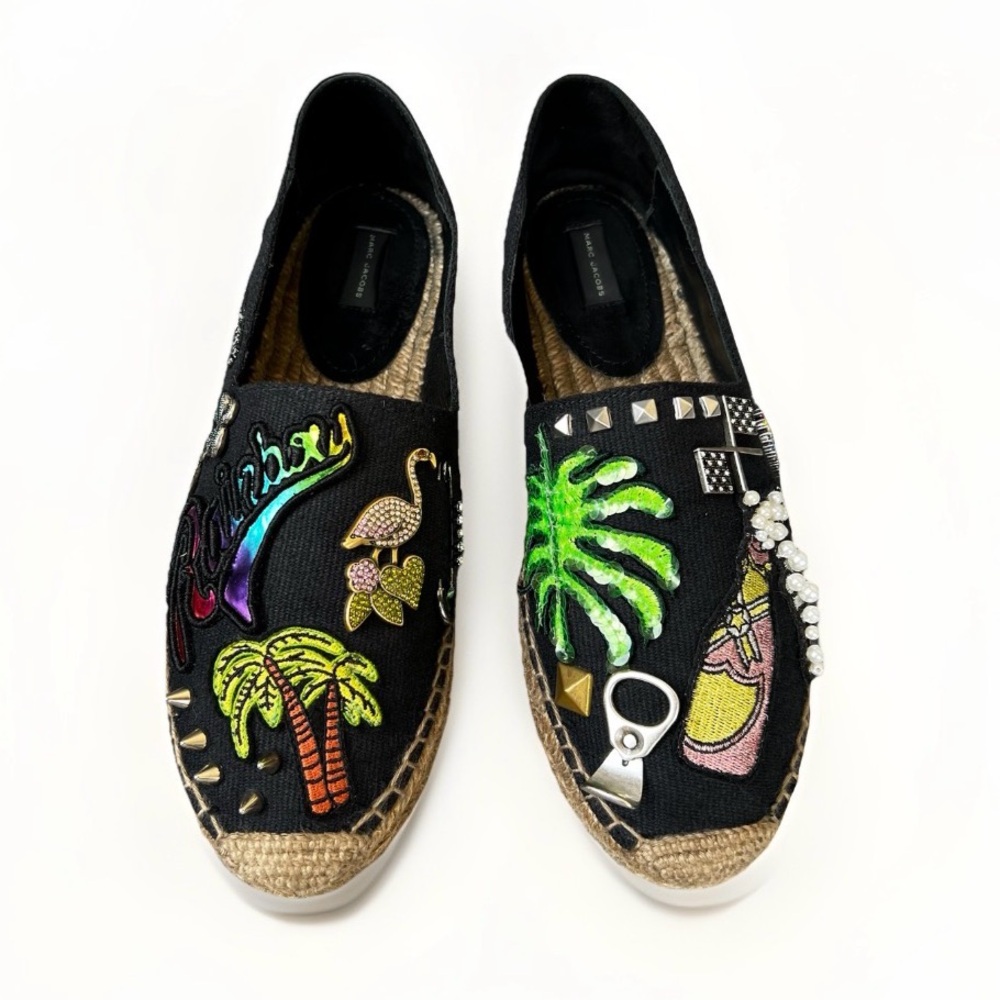 Marc Jacobs Espadrille Sz 37 US 7 Sienna Charms Funky Street Spain Made Shoes